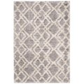 Safavieh 2 x 8 ft. Berber Shag 200 Rectangle Power-Loomed Rug Gray & Cream BER213G-28